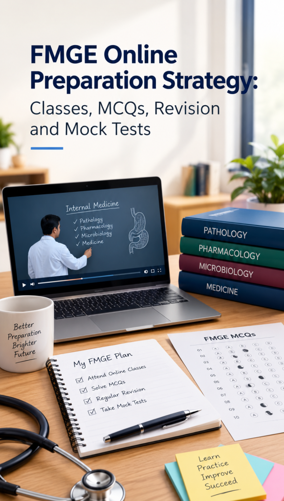 FMGE Online Preparation Strategy: Classes, MCQs, Revision and Mock Tests